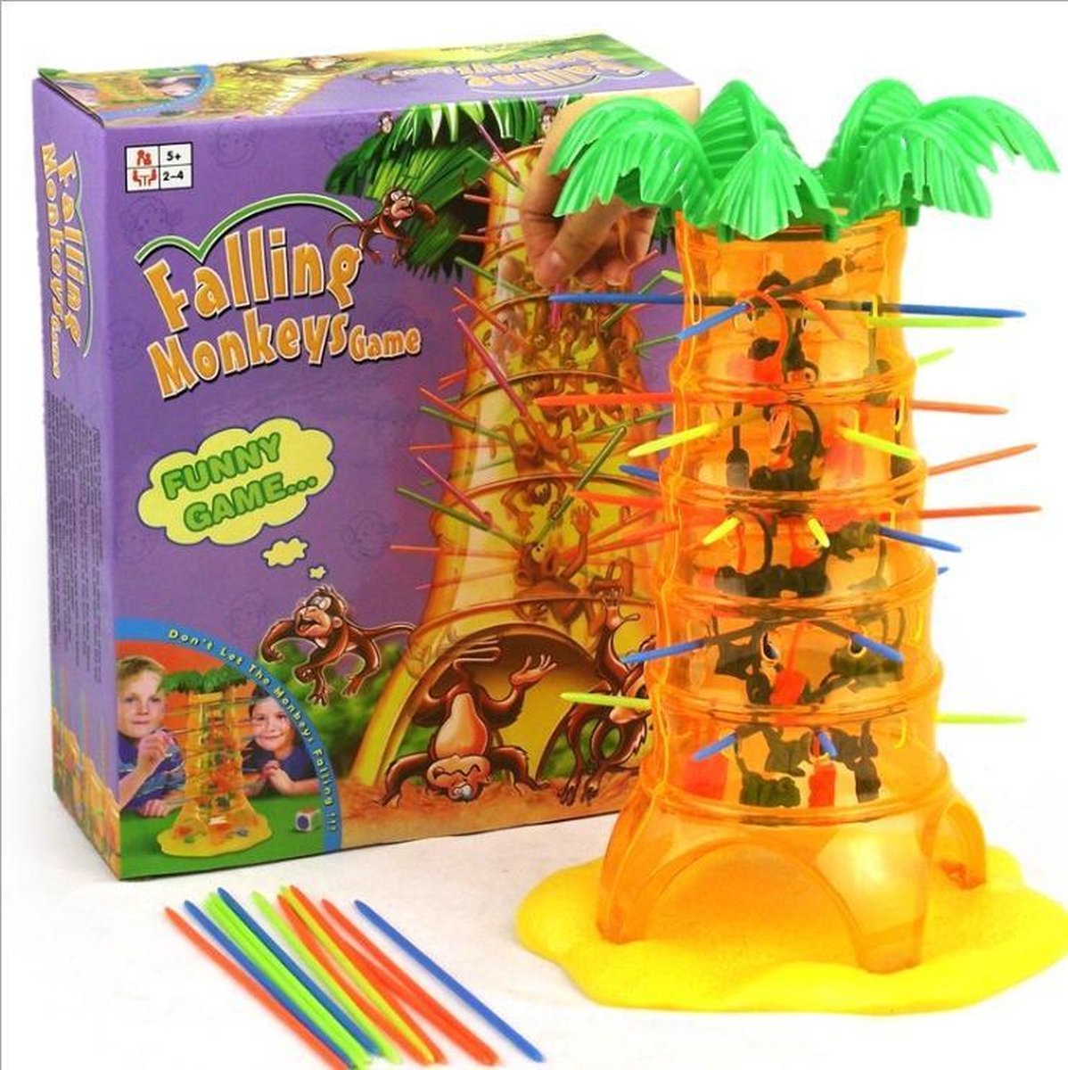 HaveFun - Vallende Aapjes - Slingerende Apen  - Cadeau Voor Kinderen - Behendigheidsspel - falling monkeys