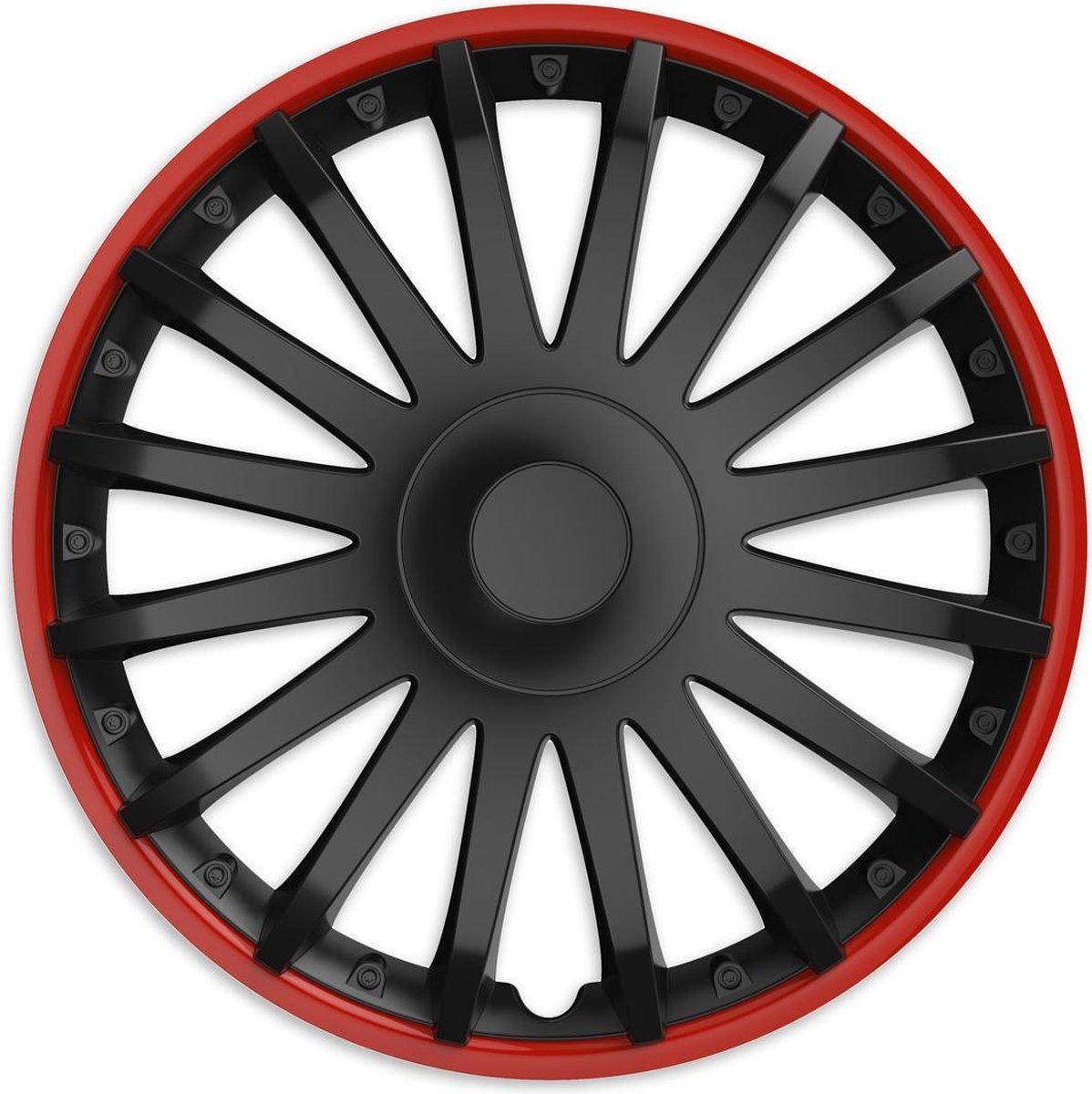 Wieldoppen 16 inch - Crystal RO zwart - 4 stuks