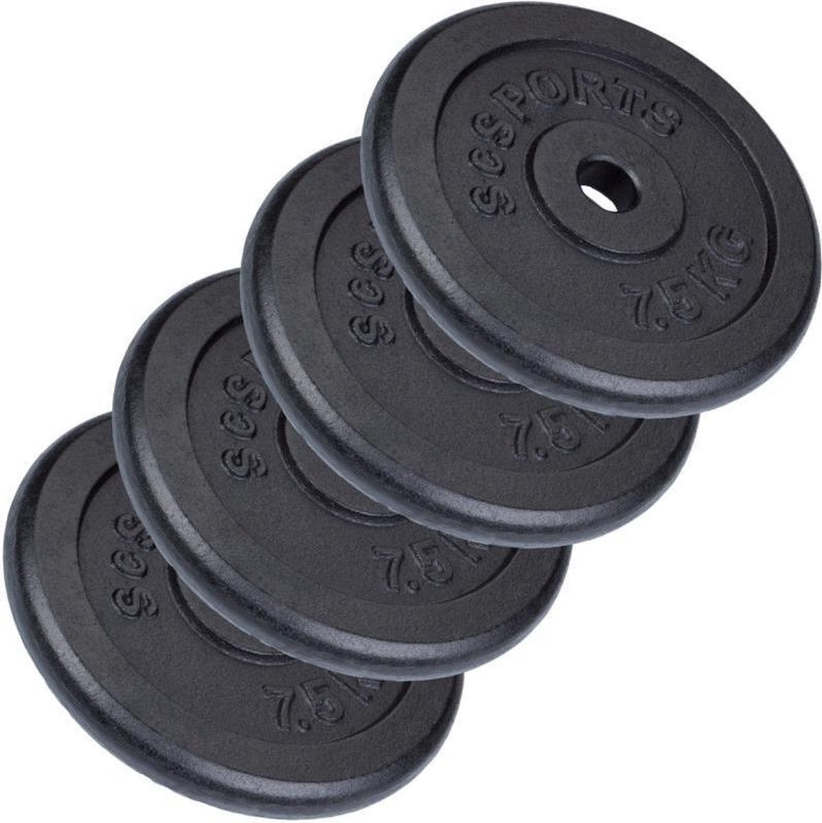 ScSPORTS® 30 kg Halterschijven set - 4 x 7
