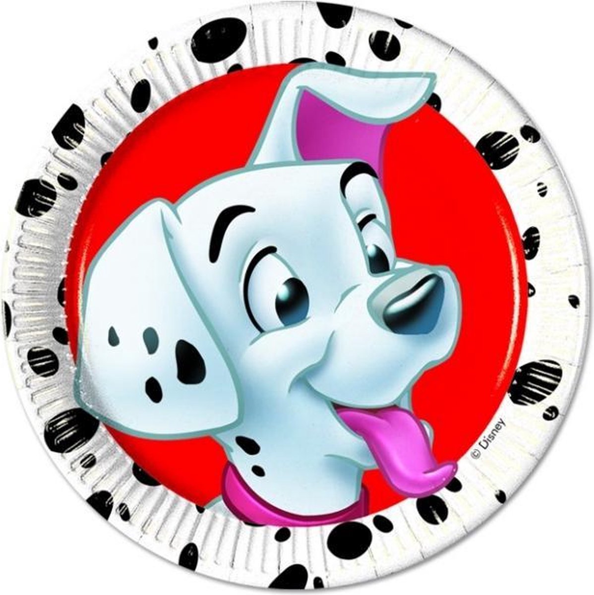 Procos Bordjes 101 Dalmatiërs 20 Cm Papier Wit/zwart 8 Stuks