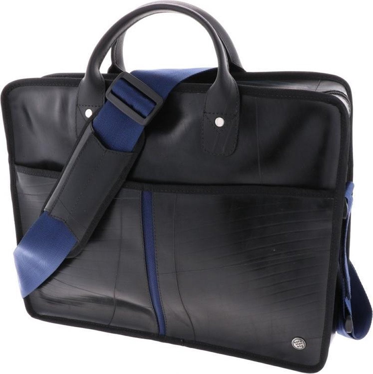 14 inch laptoptas gerecyclede autoband - Jobs donkerblauw