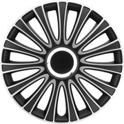 Autostyle Wieldoppen 16 inch LeMans Zwart/Zilver - ABS