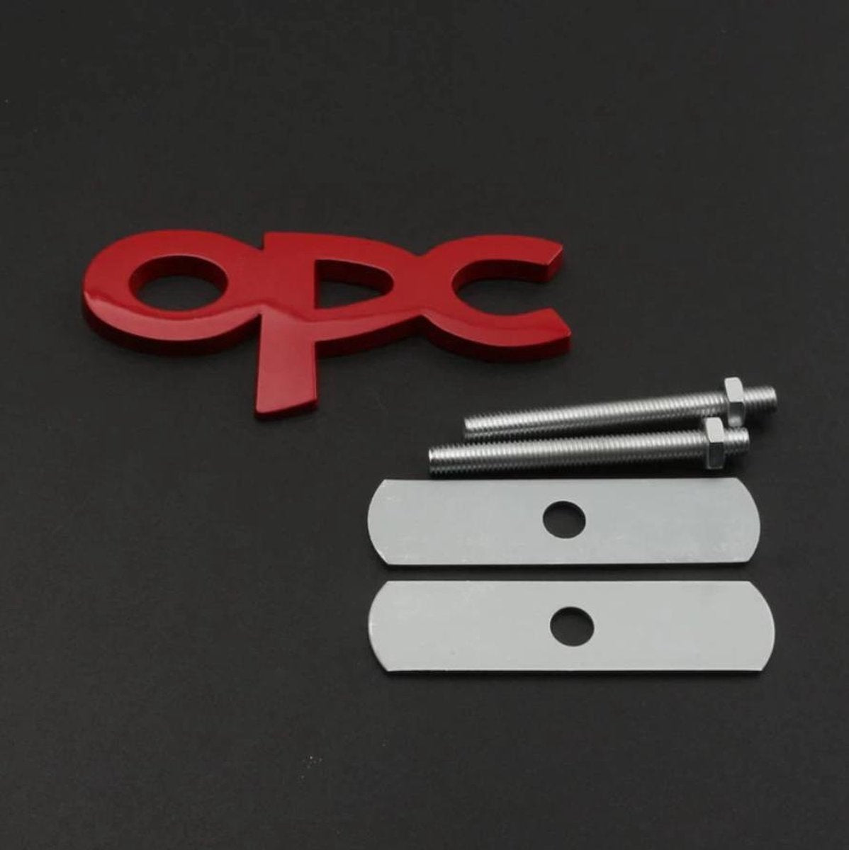 OPC Opel grill embleem - badge - Logo - S3 - auto - Rood