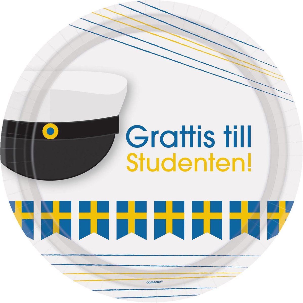 Amscan Bordjes Grattis Till Studenten 22
