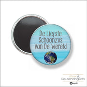 Button Met Magneet 58 MM - De Liefste Schoonzus Van De Wereld