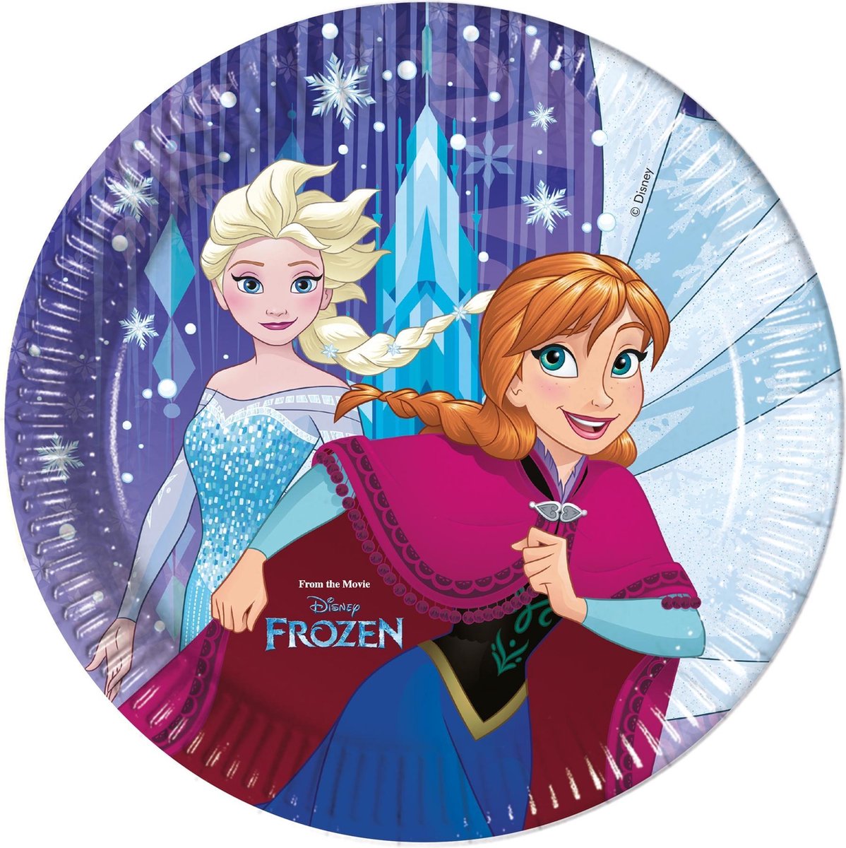 PROCOS - 8 Frozen borden 23 cm - Decoratie > Borden