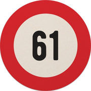Bierviltjes 61 jaar | Bierviltjes 20 stuks | Bierviltjes verjaardag| Bierviltjes gefeliciteerd
