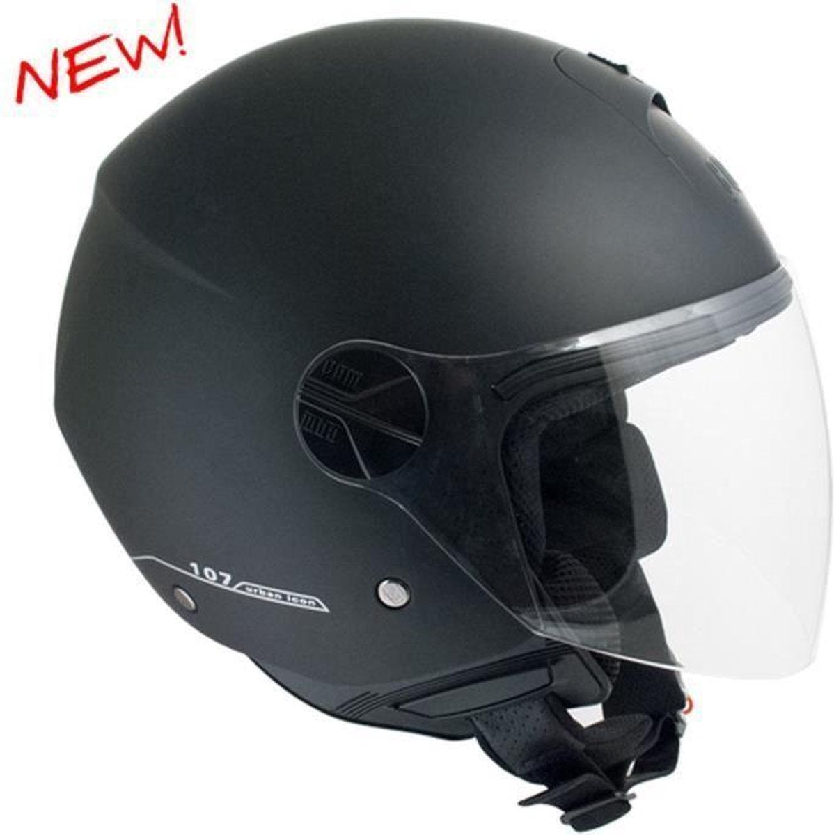 CGM 107A Florence helm gitzwart mat