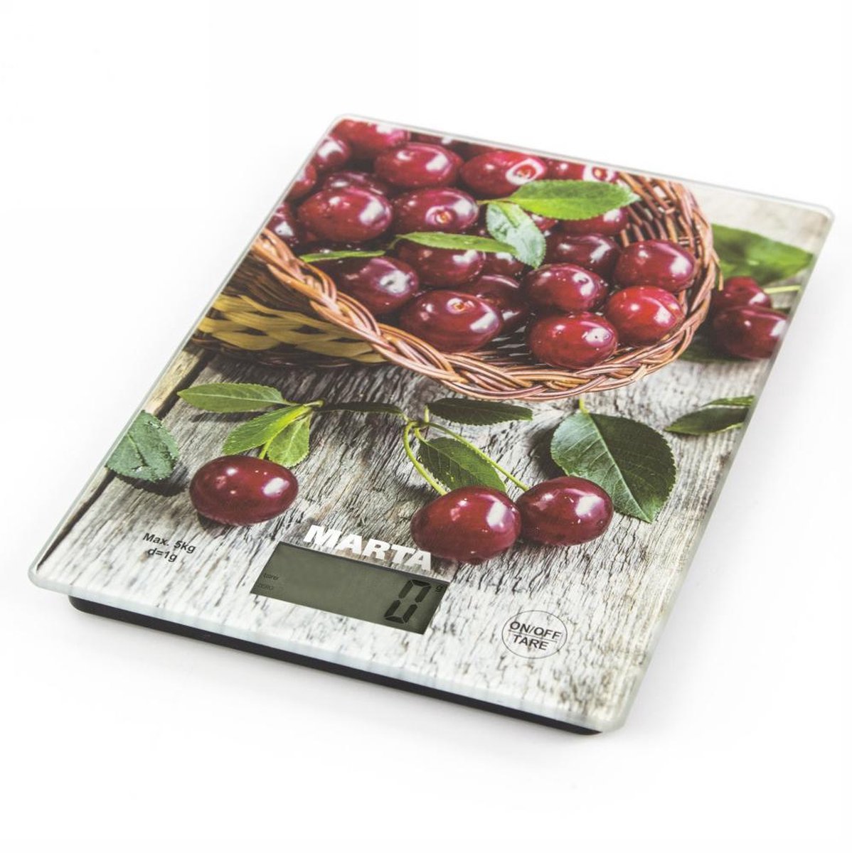 MARTA MT-1634 Keukenweegschaal|5KG|garden cherry