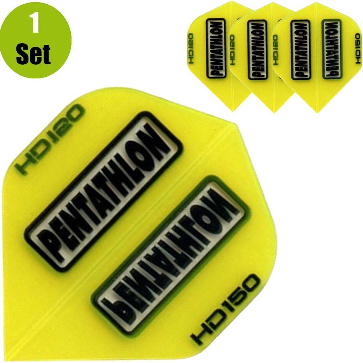 Pentathlon HD150 Dartflights - Geel- ()