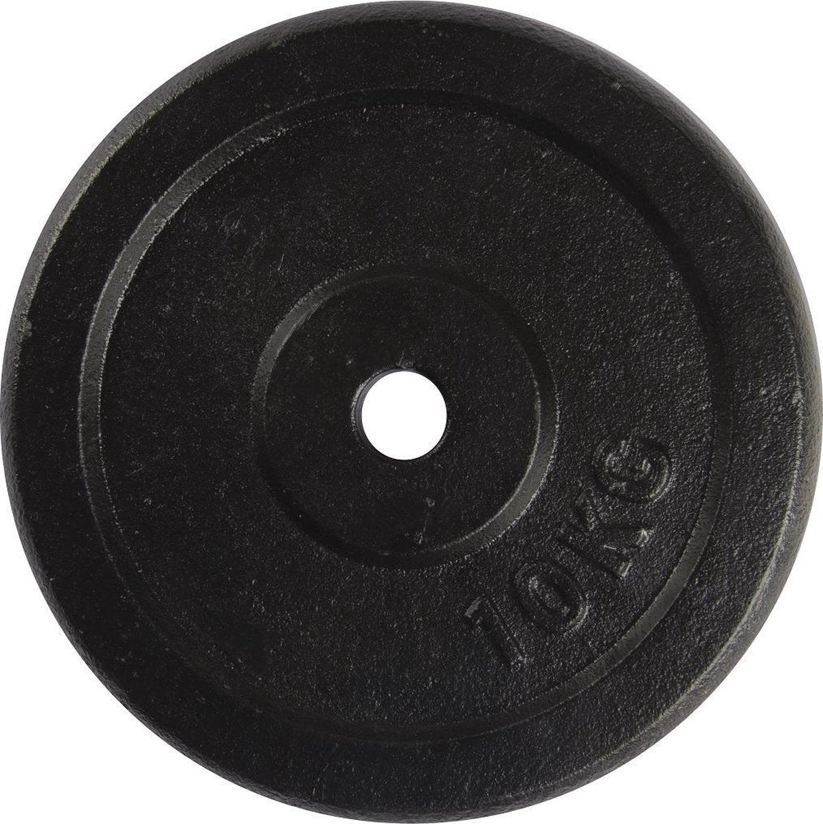 Halterschijf - VirtuFit Gietijzeren Gewicht - 30 mm - 10 kg - Zwart
