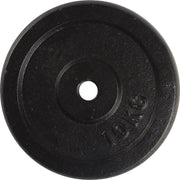 Halterschijf - VirtuFit Gietijzeren Gewicht - 30 mm - 10 kg - Zwart