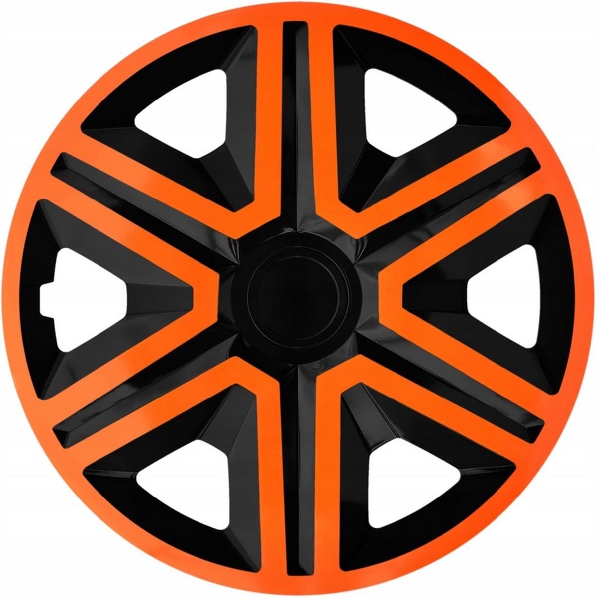 ACTION Wieldoppen  caps zwart-oranje 15 "4st slagvast