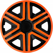 ACTION Wieldoppen  caps zwart-oranje 15 "4st slagvast