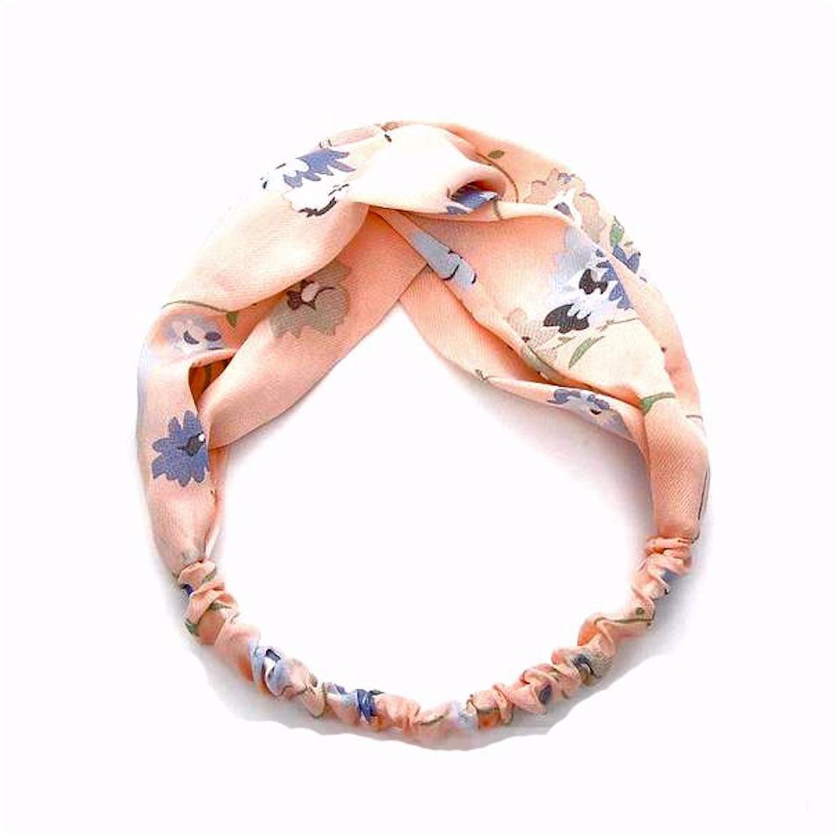 Haarband - Lichtroze met bloemenprint - Twist - Damesdingetjes