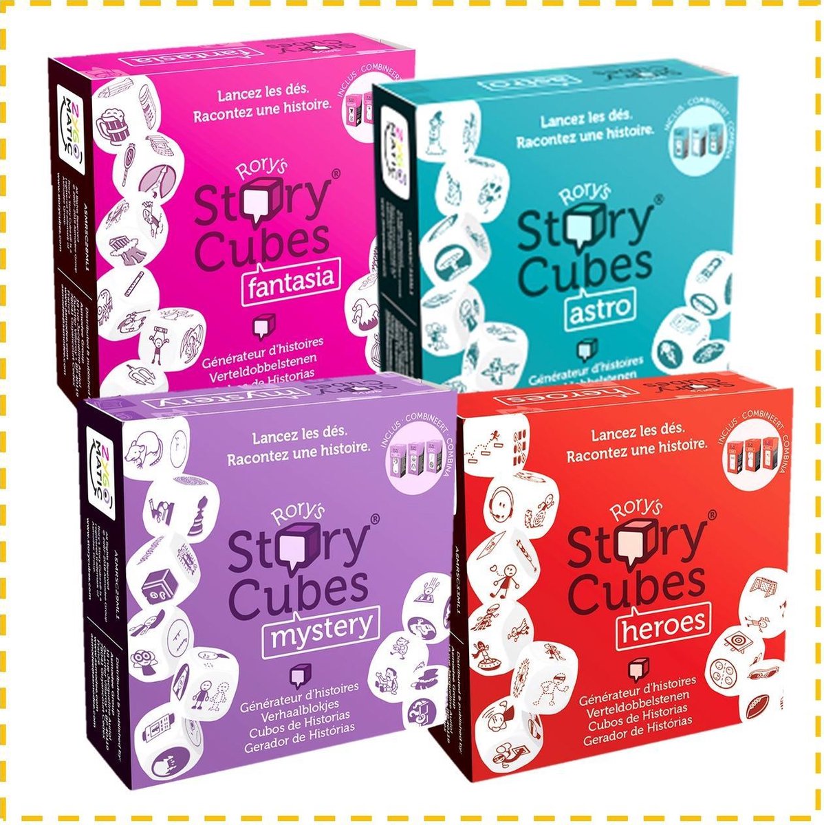 Rory's Story Cubes voordeelset! 4 stuks: Fantasia