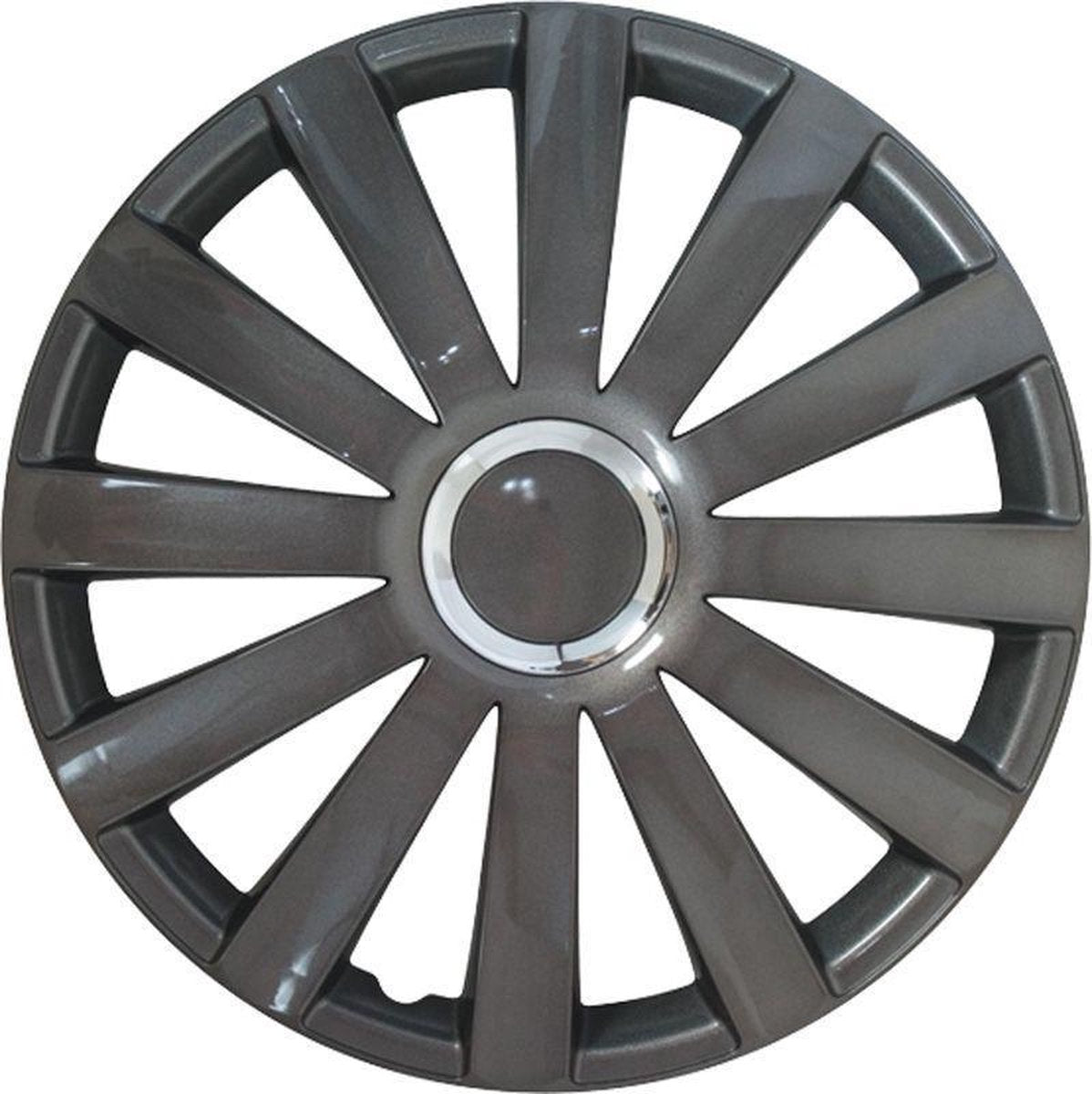 Autostyle Wieldoppen 16 inch Spyder Gunmetal - ABS