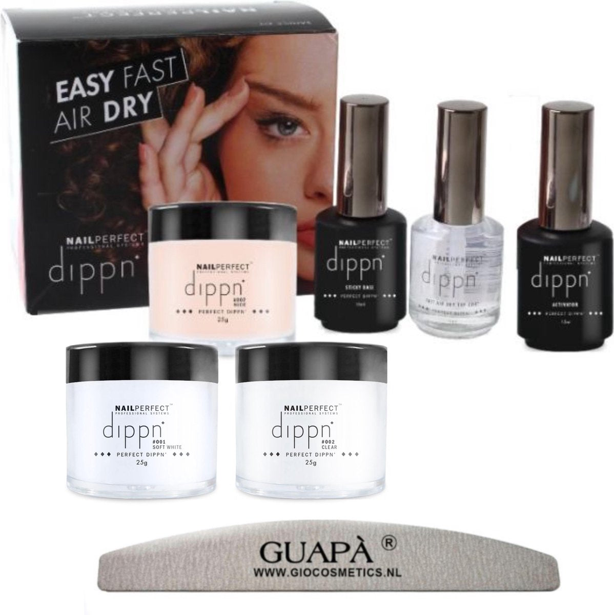 GUAPÀ® Acryl Nagels Dip Poeder Starterskit | Dip powder | Dipping acryl poeder | Acryl Color Set