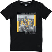 Crush denim zwart jongens t-shirt new york - Maat 140