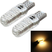 2 STKS T10 3 W 300LM Geel Licht Siliconen 6 LED SMD 5050 Auto Ontruimingslampen Lamp