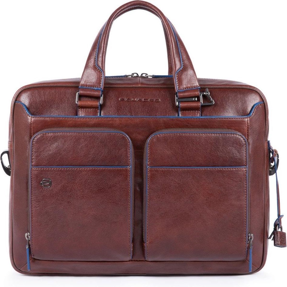 Piquadro Laptoptas Blue Square S Leer - bruin