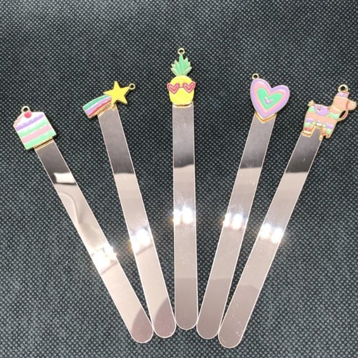 Afstandhouders regenboog - rose goud (5 stuks) schrijfhulpmiddelen