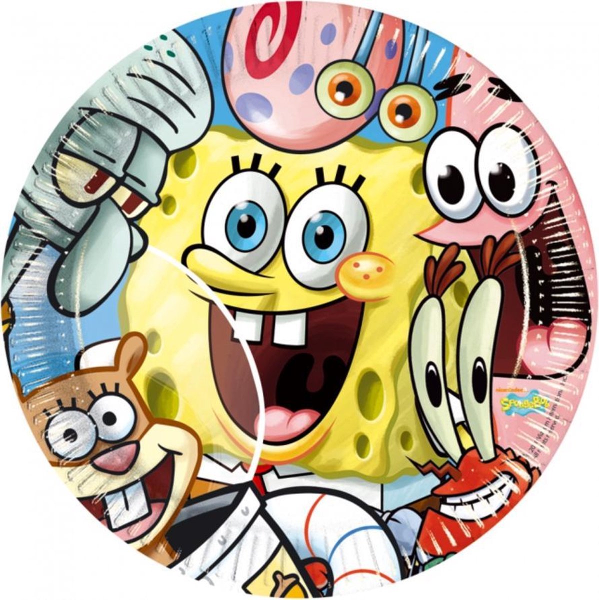Procos Feestborden Spongebob Junior 23 Cm Karton 10 Stuks