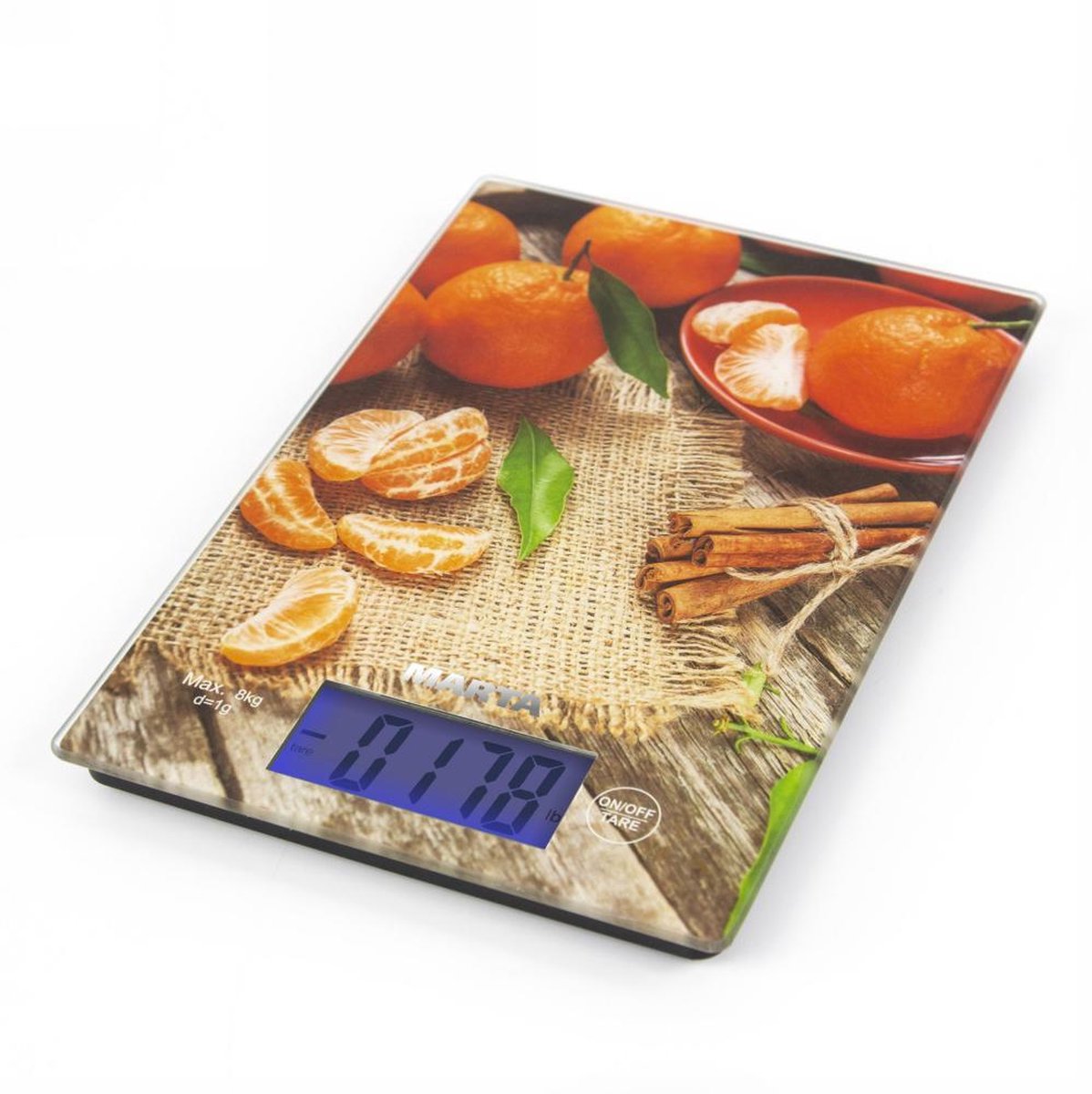 MARTA MT-1633 keukenweegschaal/8KG/sweet tangerine
