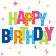 Duni Servetten Birthday 3-laags 33 X 33 Cm Papier 20 Stuks