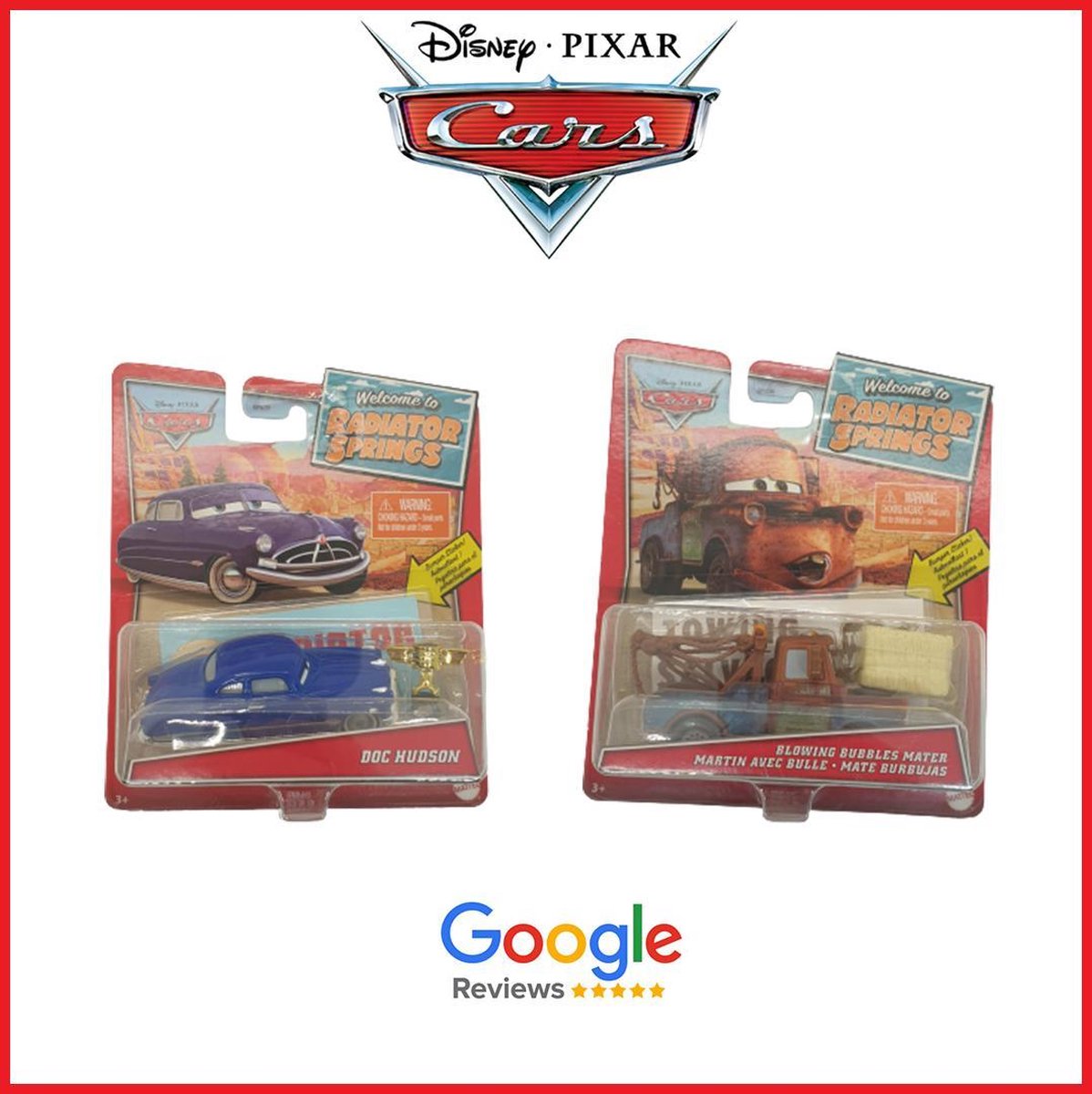 The Cars - DOC HUDSON + MARTIN - Radiator Springs ORIGINAL CARS