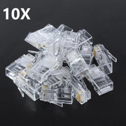 BukkitBow - 10x RJ45 Connector - Stekker voor Netwerk/Internet Kabel