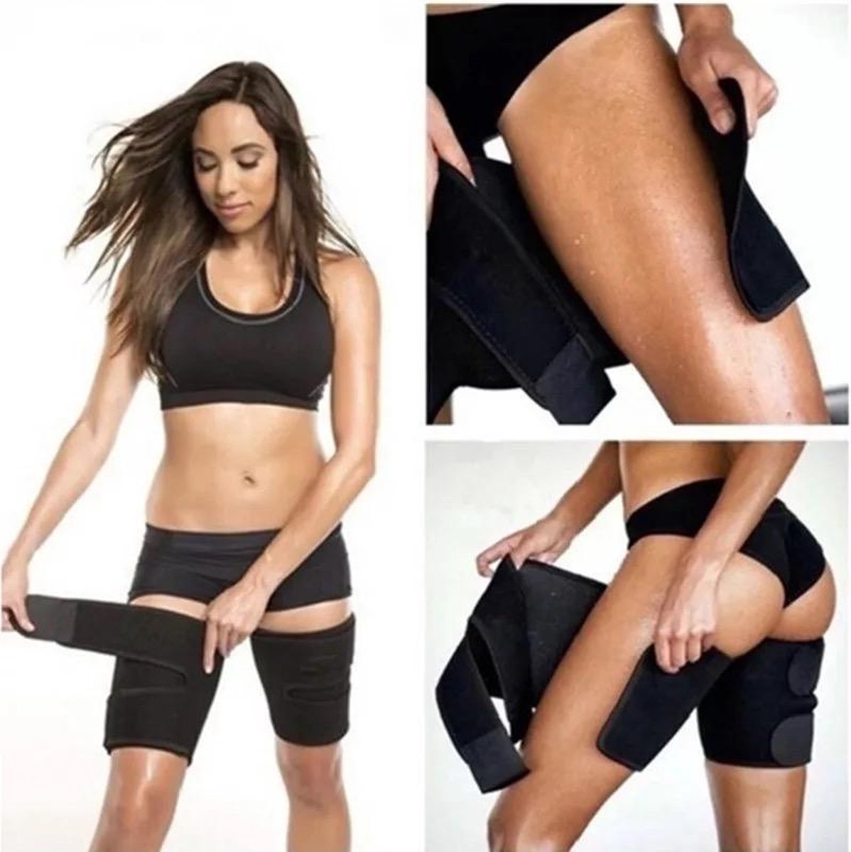 Afslankgordel voor bovenbeen en  buik- Bodyshaper - Zweetband