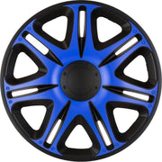 4-Delige J-Tec Wieldoppenset Nascar 15-inch zwart/blauw
