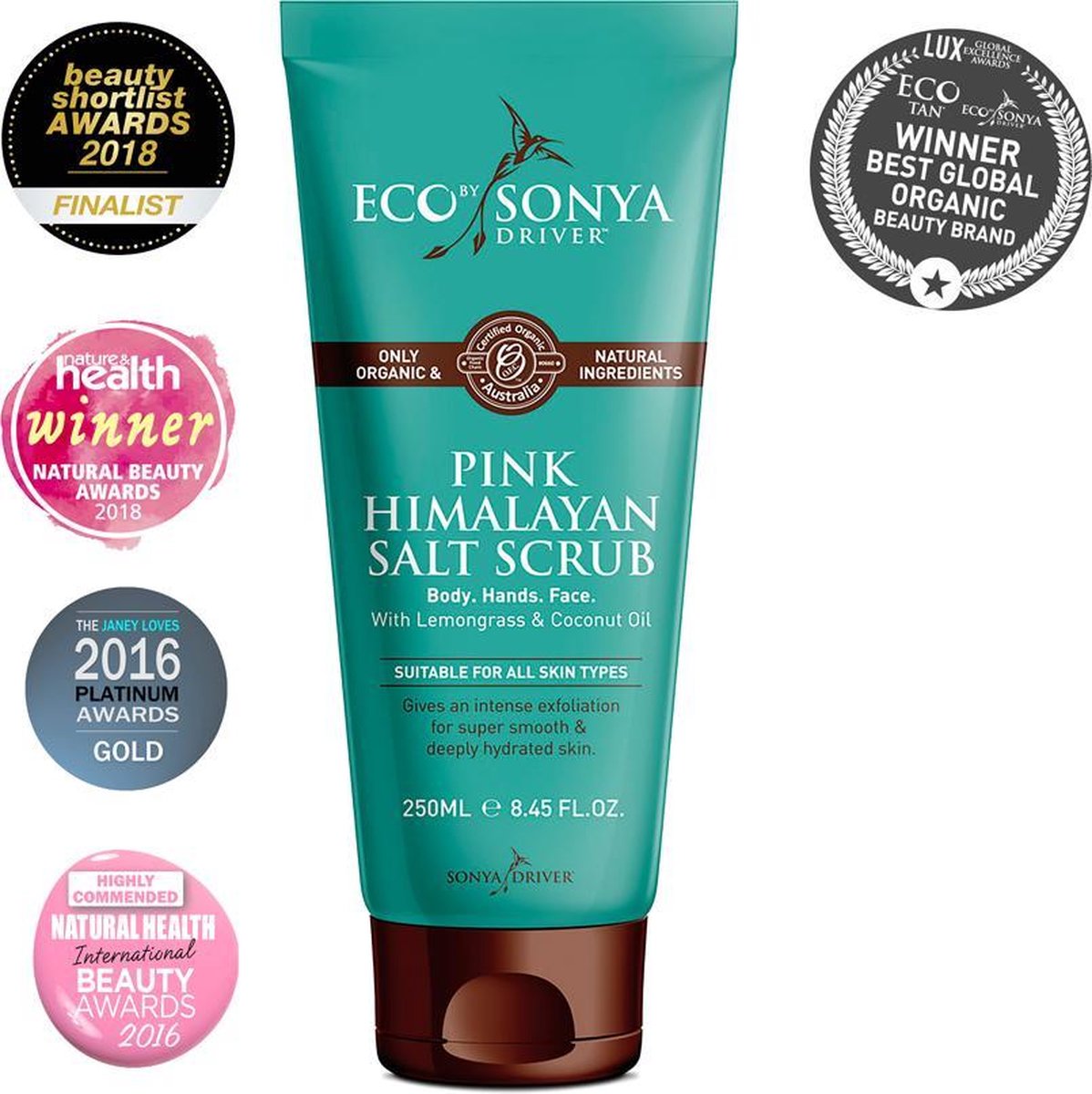 Eco by Sonya Pink Himalaya Salt Scrub body scrub 250ML