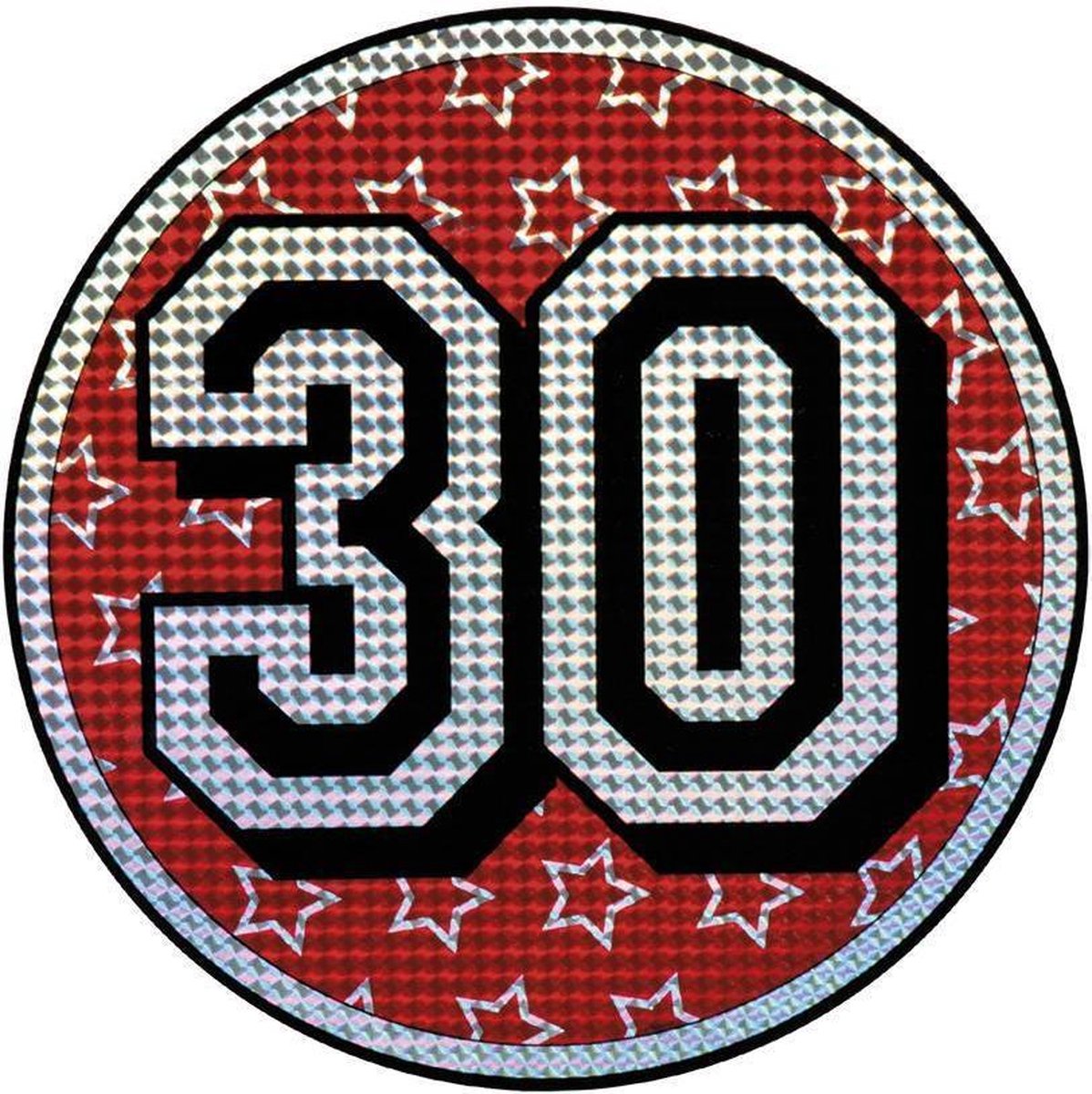 Wanddecoratie 30 Jaar Glitter