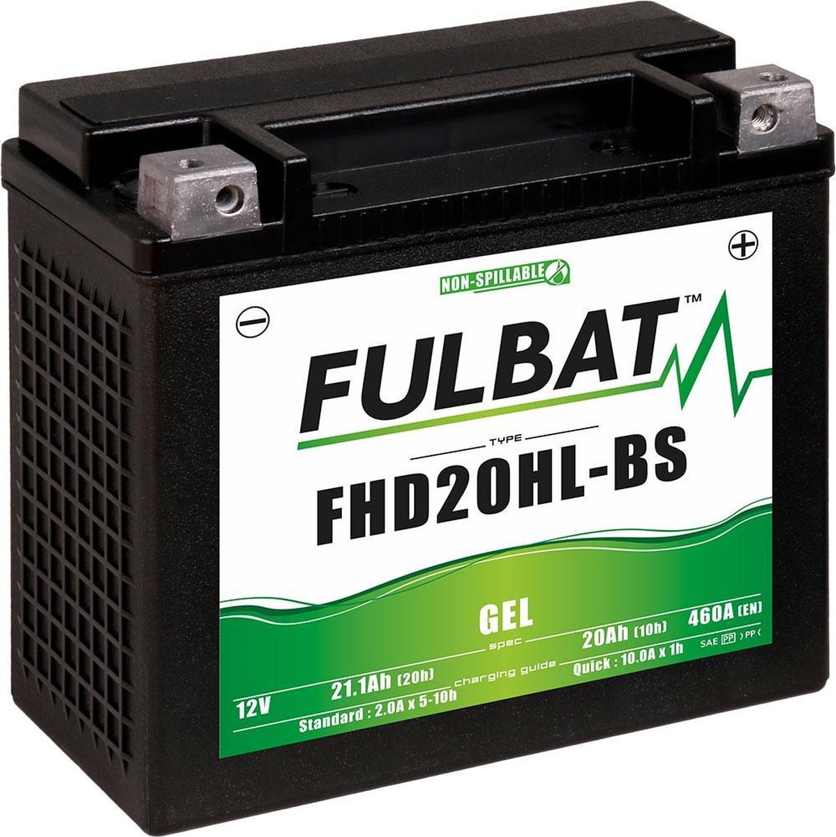 Fulbat FHD20HL-BS Gel (H.D.) Motorcycle Battery