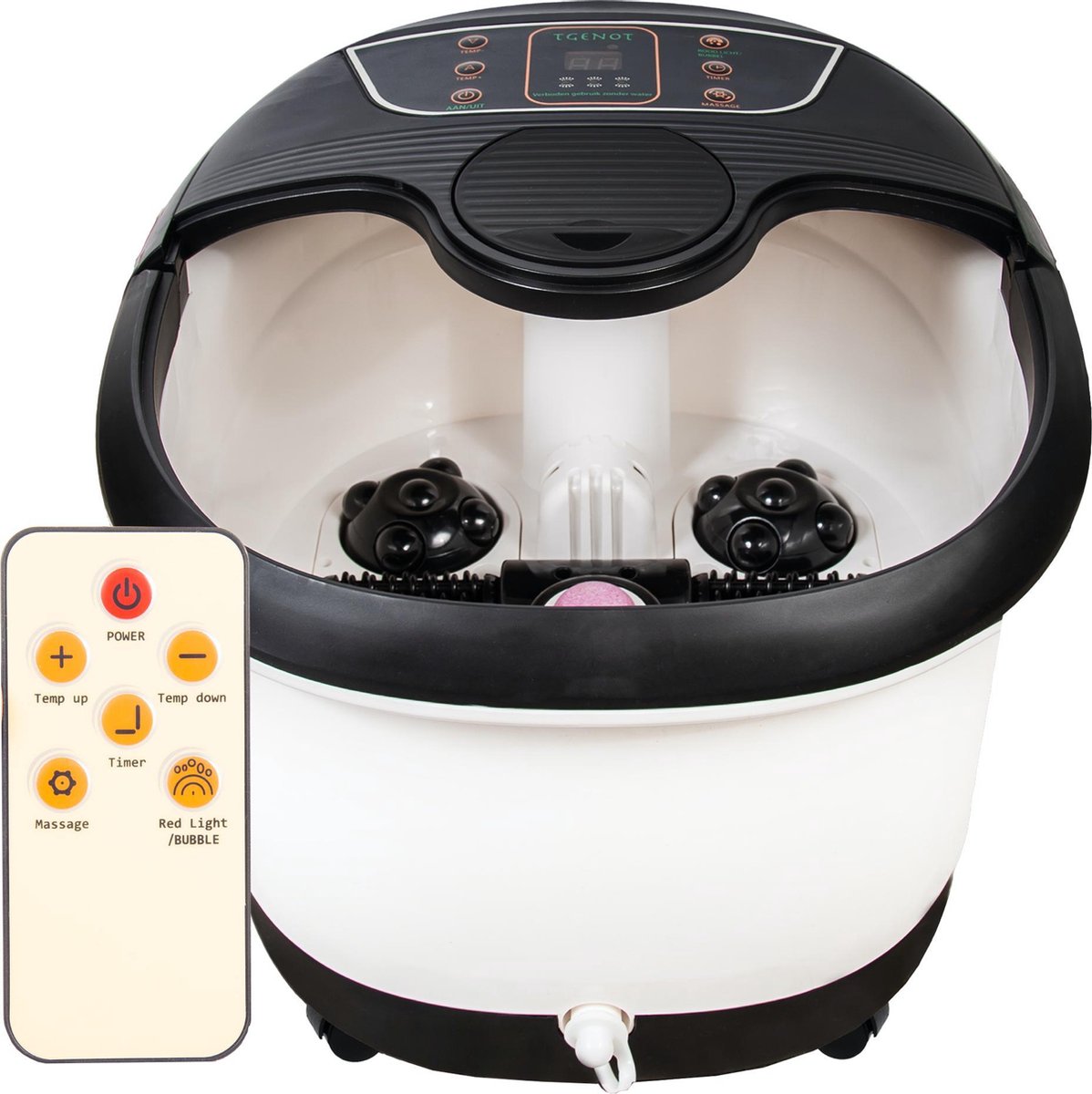 tGenot | XXL Massage Voetenbad - 12L - Automatische Voetmassage - Tot 48°C Verwarming