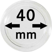 Lindner Hartberger muntcapsules Ø 40 mm (10x) voor penningen tokens capsules muntcapsule Geschikt voor: 1 OZ China Panda Britannia Mexican Libertad Zilver
