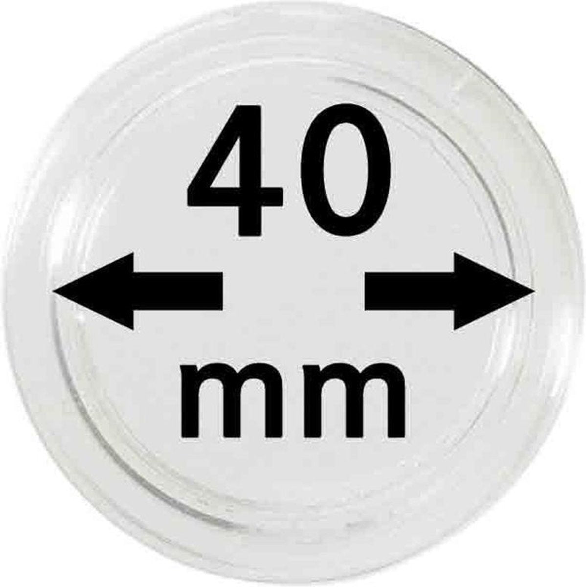 Lindner Hartberger muntcapsules Ø 40 mm (10x) voor penningen tokens capsules muntcapsule Geschikt voor: 1 OZ China Panda Britannia Mexican Libertad Zilver