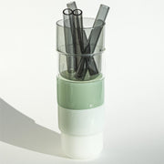 4 borosilicaat stapel glazen 250 ml
