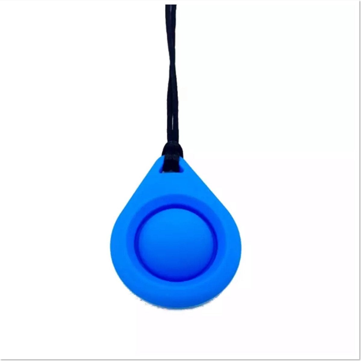 Bijtketting-Kauwketting-Druppel met Pop It-blauw