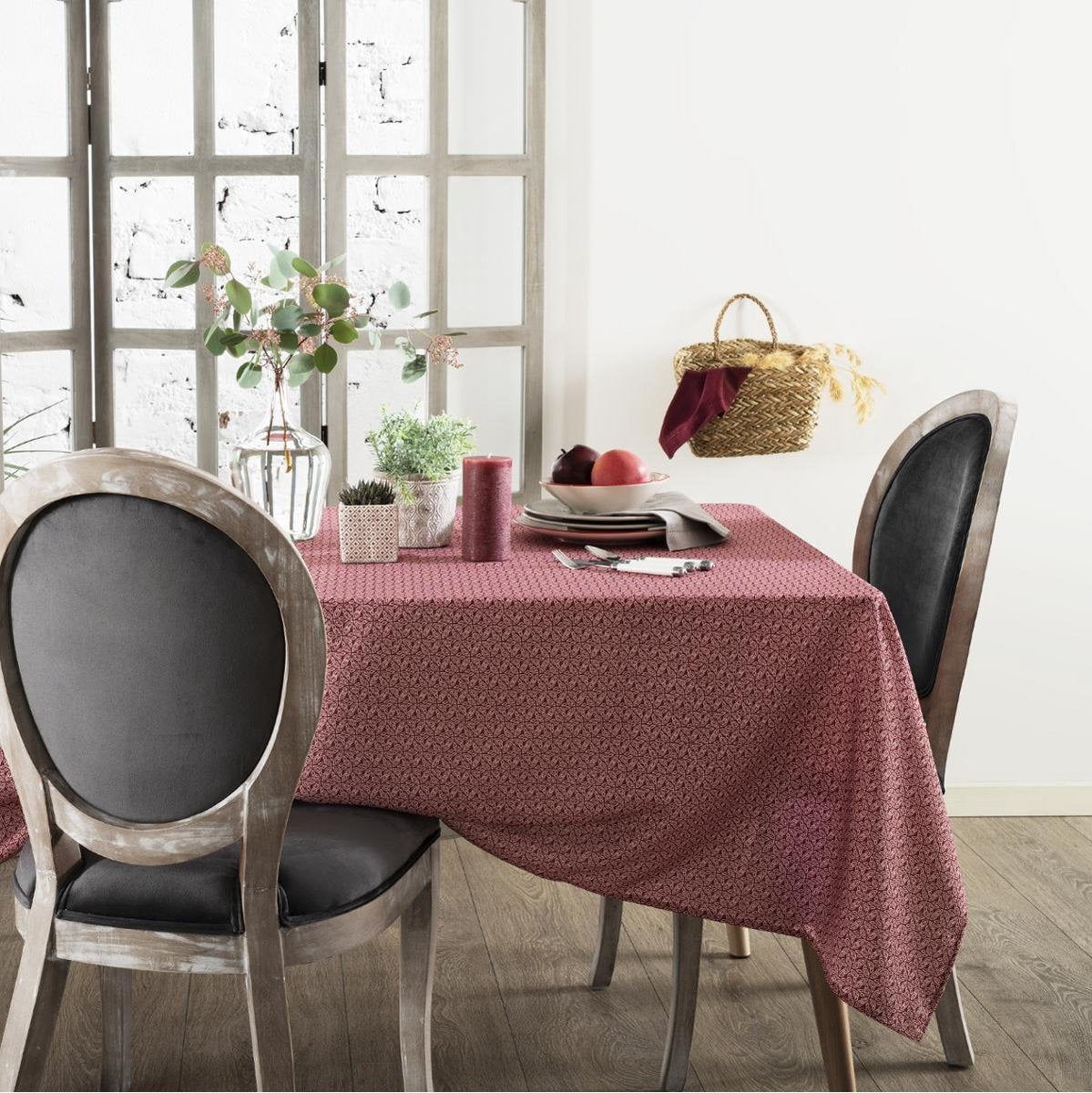 Atmosphera Tafelkleed olia anti vlek - 140 x 240 cm - Rood - Anti vlekken