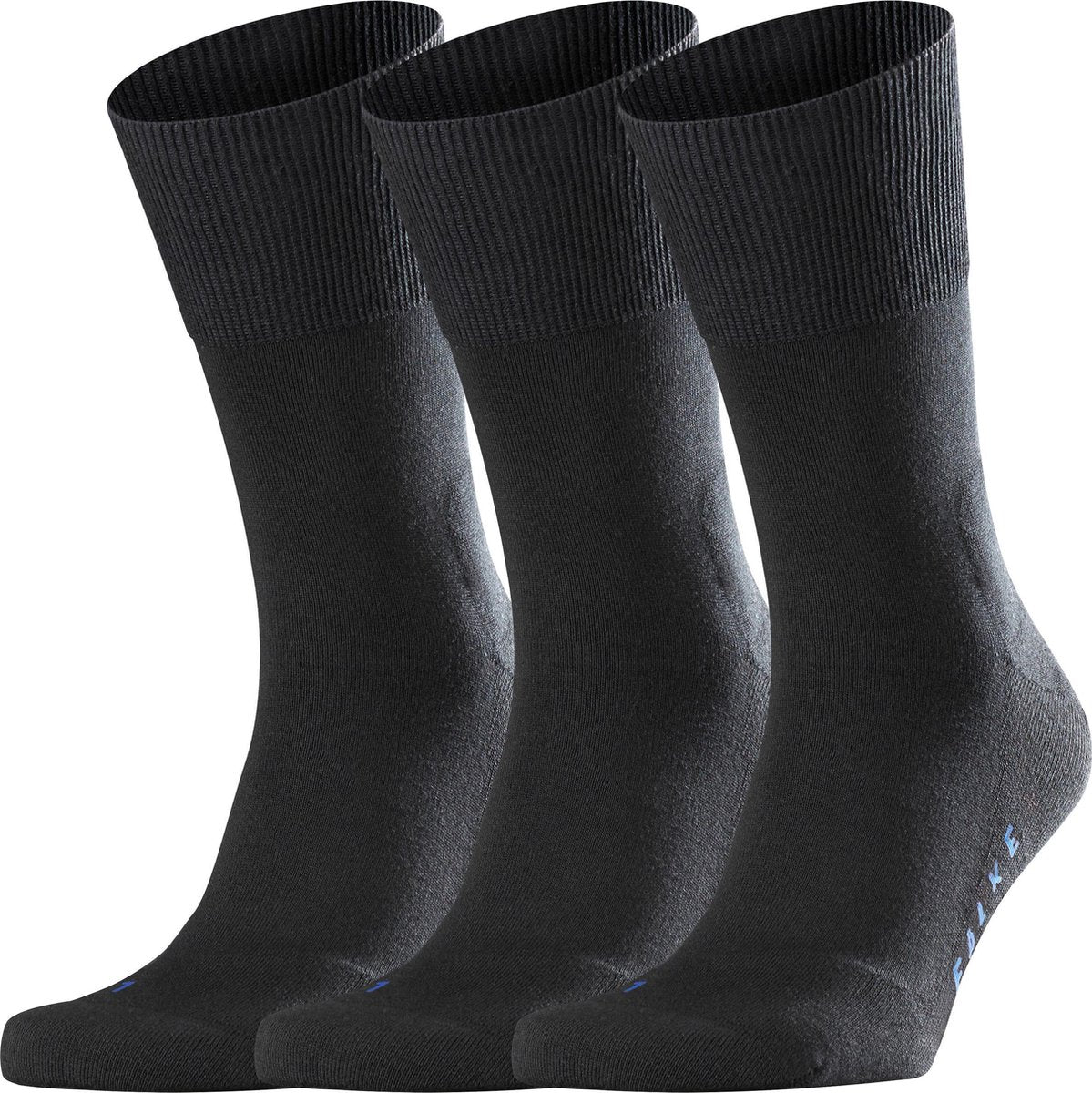 FALKE Run Heren Sokken - 3-pack - Zwart - Maat 39-41