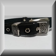 Stoere hondenriem met Keltische gesp