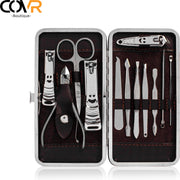 Luxe Manicure en Pedicure Set - 12-delige Nagelverzorging - Manicureset met Nagelknipper - Nagelschaar - Incl. Opbergetui