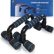 Aesthetify Push Up Bars - Opdruksteunen - Push Up Grips - Anti slip - Ergonomische grepen - Thuis Fitness - Compact - Blauw