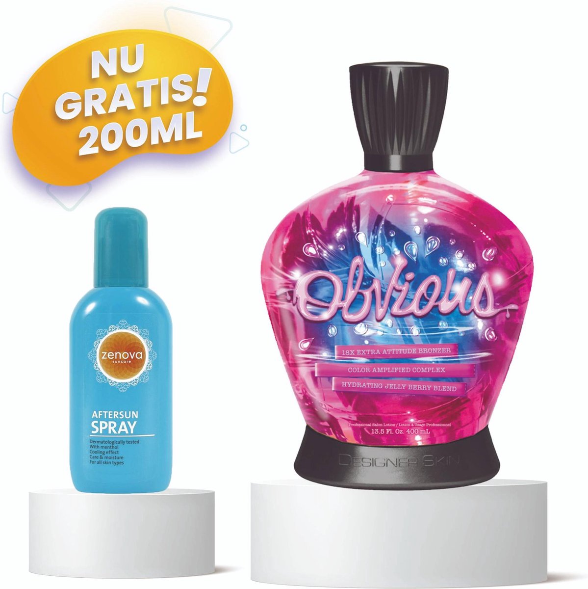 Designer Skin ® Obvious - Zonnebank - Zonnebankcreme - Zonnebank creme - Bronzer - Gelaatsbruiner - 400 ML