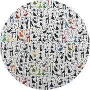 MixMamas Rond Tafelkleed Gecoat - Ø 160 cm - Katten