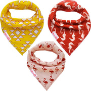 Slabbetjes baby meisje | Bandana kwijlslab | 3 stuks slabbers BB01a