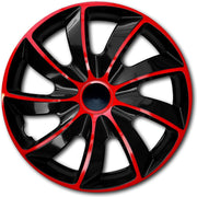 13 "QUAD wieldoppen - Rood en zwart